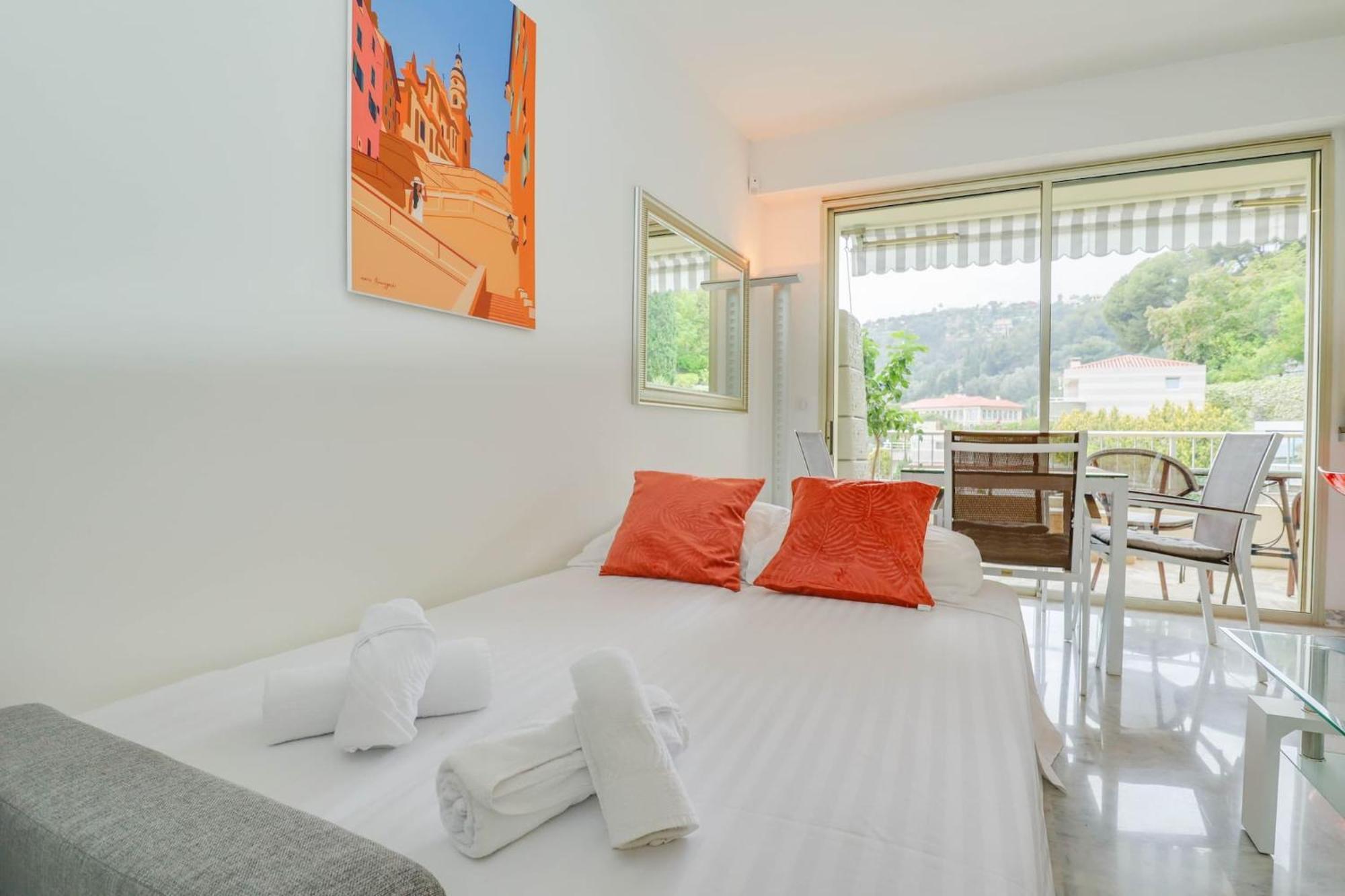 « La Grande Residence » Vue Mer, Piscine Menton Exterior photo